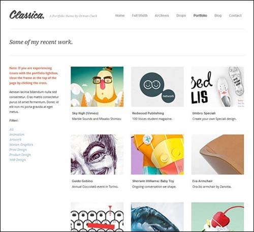 classica-minimalistic-wordpress-themes