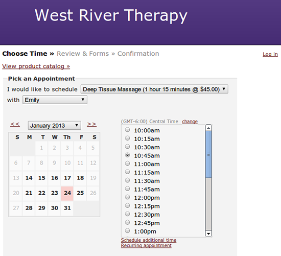 client-scheduling-page