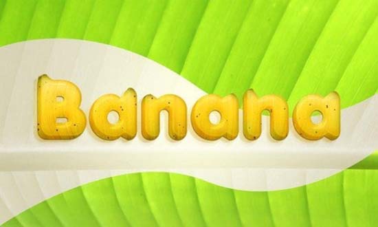 Banana Style Text Effect