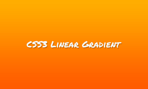 CSS3 Linear Gradients