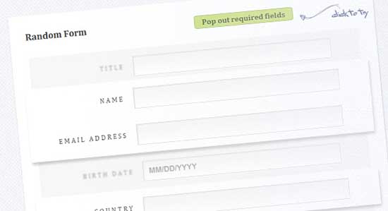 Enhance Required Form Fields with CSS3