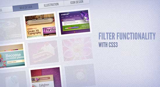 Filter Functionality with CSS3