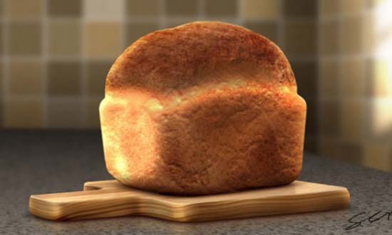 Realistic Loaf of Bread