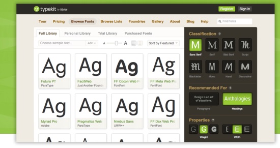 Adobe Typekit