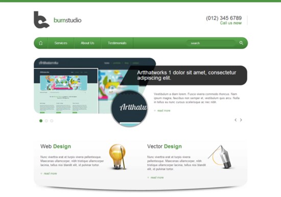 BurnStudio Responsive Html5 Theme