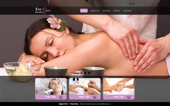 Free Website Template for Spa Salon