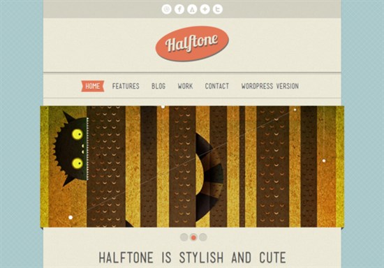 HalfTone Responsive Html5 Theme