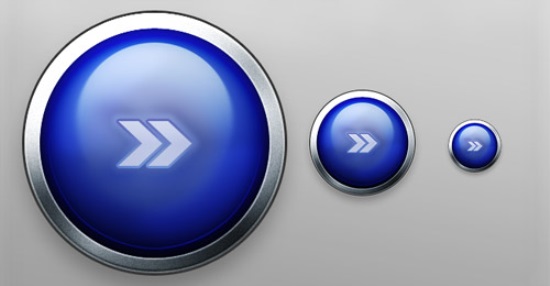 Metallic Blue Button