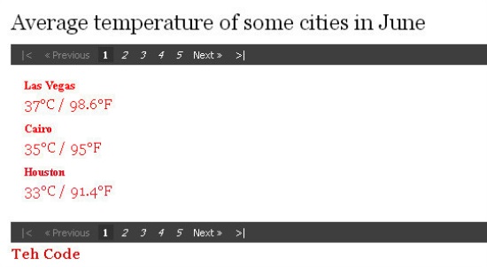 jQuery Pagination revised