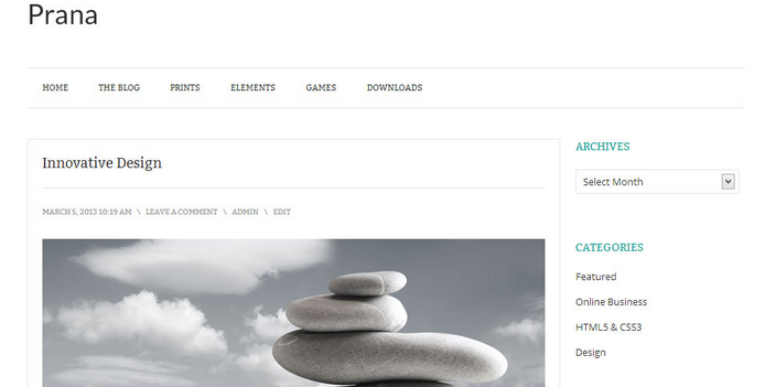 prana wordpress theme