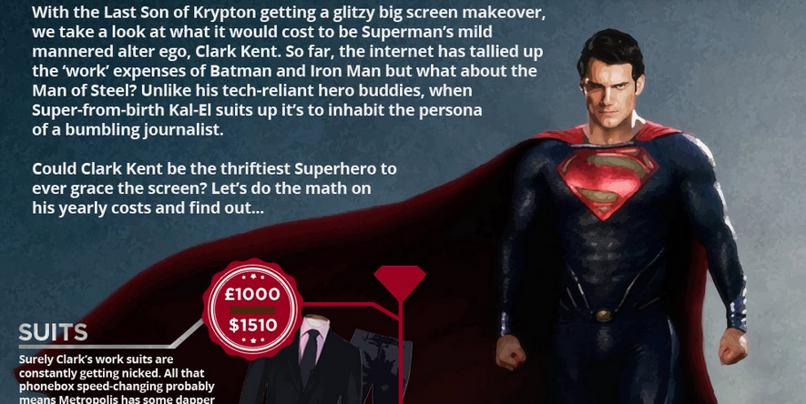 superman cool infographic design 2