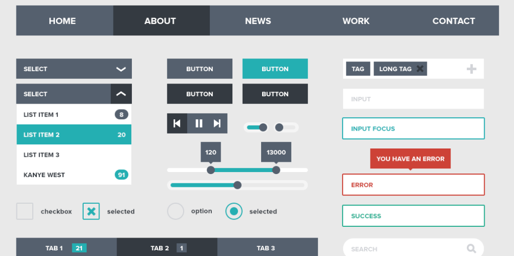 free flat design kit 6