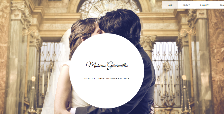 full screen wedding wordpress theme