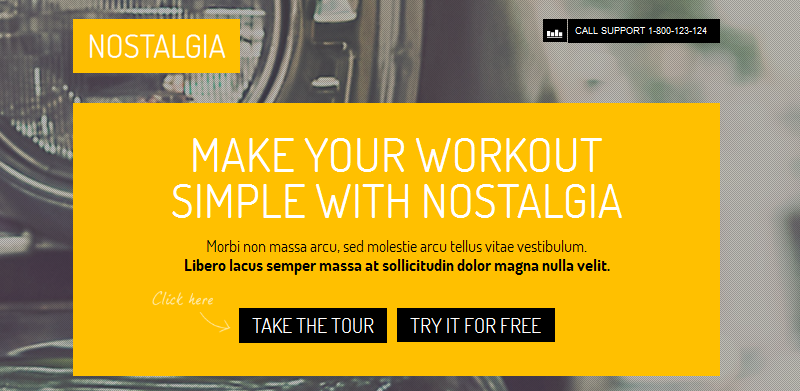 nostalgia full screen business wordpress theme