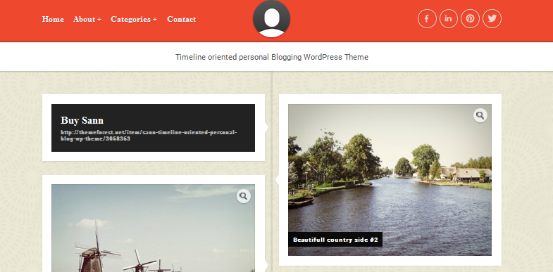 san facebook style wordpress theme