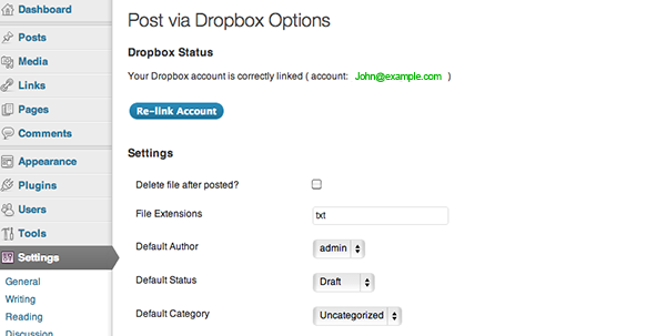 wordpress dropbox plugin 8