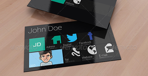 15 Stylish Social Media Business Cards Designs