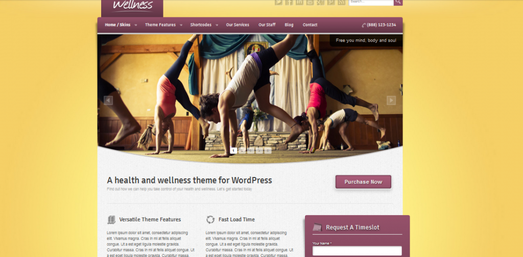 wordpress theme for yoga teacher 3