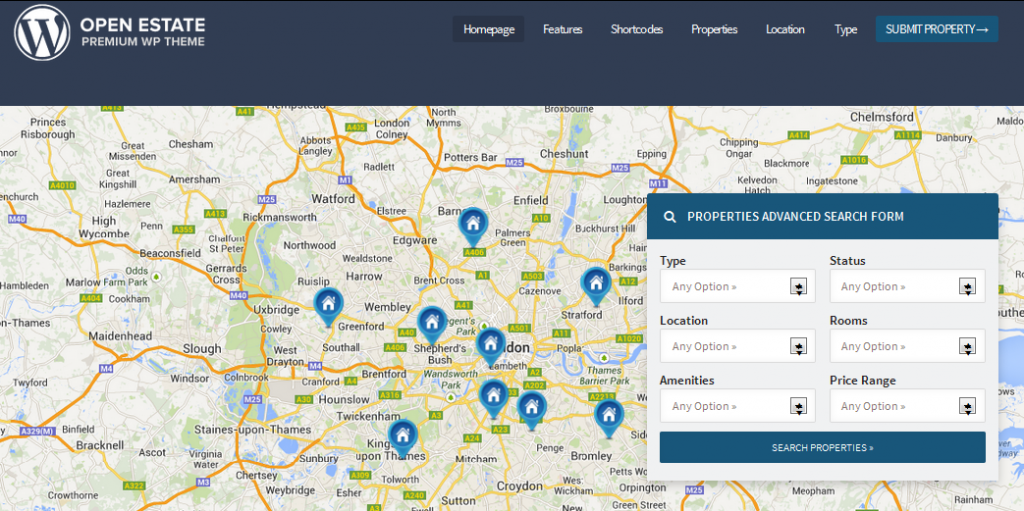 wordpress themes with interactive map 7