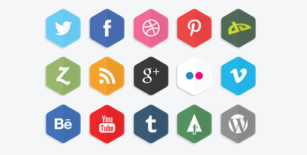 free hexagon icon set 10