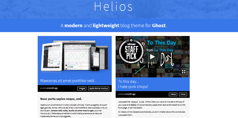 Best premium ghost blogging themes for 2014 8