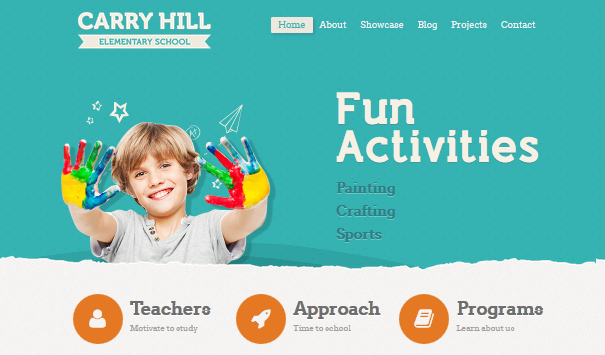 wordpress theme for kindergarten and preschool 1