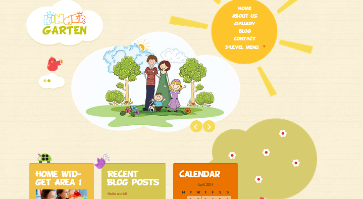 wordpress theme for kindergarten and preschool 3