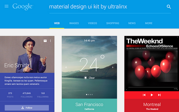 material design UI kit psd 2