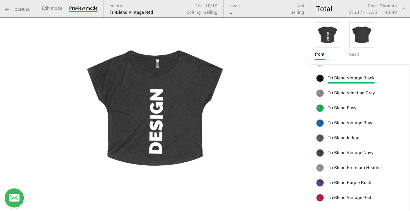 Sell Custom T-shirts Online